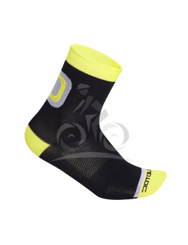 DOTOUT PONOŽKY LOGO BLACK-FLUO YELLOW (SET 3 KUSŮ) (A15X11291F) S/M