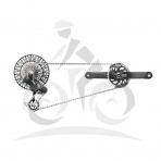 SRAM GS XX EAGLE TRANSMISSION AXS 170 TTYPE Množ. Uni (00.7918.167.001)