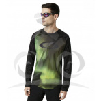 OAKLEY MTB LS TECH TEE AURORA BOREALIS, veľkosť XXL - MTB dres