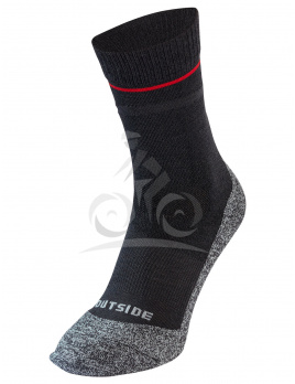 Vaude vlnené ponožky Wool Socks Short, unisex, grey melange - 39-41