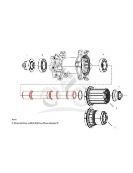 ZIPP AXLE REAR ZIPP 177D DB AXLE ONLY Množ. Uni (11.1918.053.001)