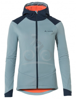 Vaude cyklistická bunda Qimsa Softshell, dámska, cloudy blue - 38