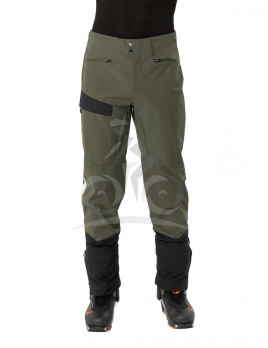 Vaude ski-turistické nohavice Monviso Alpine, pánske, zelené (khaki) - 52