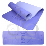 LIFEFIT YOGA MAT LOTOS DUO, 183x58x0,6cm, modrá