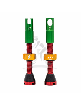 PEATY'S X 50to01 (MK2) RASTA TUBELESS VALVES 42MM (PTV2-42-RAS-12) Množ. Uni