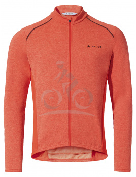 Vaude cyklistický dres Matera LS, pánsky, glowing red - L