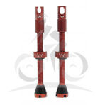 PEATY'S X CHRIS KING (MK2) RED TUBELESS VALVES 60MM (PTV2-60-RED-12) Množ. Uni