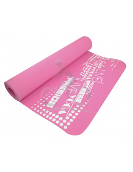 LIFEFIT YOGA MAT TPE, 183x61x0,4cm, ružová