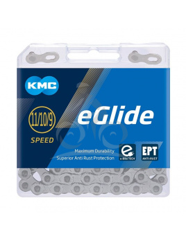 ŘETĚZ KMC E-GLIDE CUES X EPT 9-11SP. 132ČL. NEREZNOUCÍ BOX