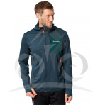 Vaude turistická mikina s kapucňou Monviso Fleece, pánska, dark sea/green - M