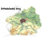 MAPA STŘEDOČESKÝ KRAJ