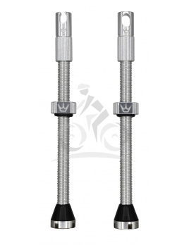 PEATY'S X CHRIS KING (MK2) SILVER TUBELESS VALVES - 80MM (PTV2-80-SIL-12) Množ. Uni