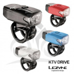 LEZYNE Predné svetlo KTV DRIVE 220 lm - čierne, 220 Lumenov, USB 