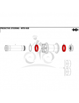 SRAM HUB BEARING SET FRT PREDICTIVE STEERING Množ. Uni (11.1918.003.110)