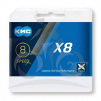 ŘETĚZ KMC X-8 BOX STŘÍBRNÝ