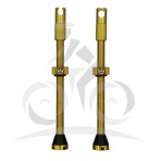 PEATY'S X CHRIS KING (MK2) GOLD TUBELESS VALVES - 80MM (PTV2-80-GLD-12) Množ. Uni