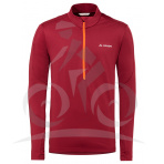 Vaude fleecový pulóver Livigno Halfzip II, pánsky, dark indian red - L