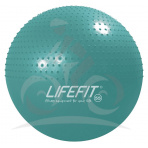 Gymnastická masážna lopta LIFEFIT MASSAGE BALL 55 cm, tyrkysová