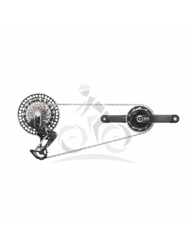 Sada SRAM XX SL T-Type Eagle Transmission Powermeter AXS, dĺžka kľuky 175mm