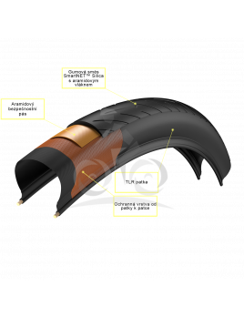Pirelli Cinturato™ Velo TLR Refl., 35 - 622, Armour Tech™, 60 tpi, SmartNET™ Silica