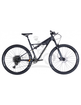 Celoodpružený bicykel SILVERBACK CF - SRAM NX 12s, veľkosť L, Matt Black / Silver