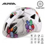 ALPINA Cyklistická prilba Ximo Flash biela-kvietky