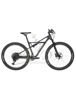 Celoodpružený bicykel SILVERBACK CF - SRAM GX 12s, veľkosť M - Matt Black / Silver