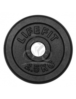 Kotúč LIFEFIT 2,5kg, kovový, 30mm tyč F-KOT30-025