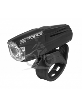 FORCE svetlo predné SHARK 500L USB, čierne