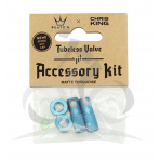 PEATY'S X CHRIS KING (MK2) TURQUOISE TUBELESS VALVES ACCESSORY KIT (PTV2-ACCS-TRQ-12) Množ. Uni