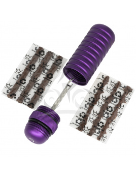 PEATY'S HOLESHOT TUBELESS PUNCTURE PLUGGER KIT - VIOLET (PPR-TPP-VLT-12) Množ. Uni