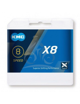 ŘETĚZ KMC X-8 BOX STŘÍBRNÝ