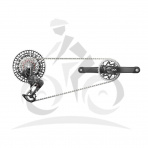 SRAM GS XXSL EAGLE TRANSMISSION AXS 170 TTYPE Množ. Uni (00.7918.166.001)