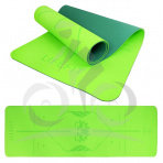 LIFEFIT YOGA MAT LOTOS DUO, 183x58x0,6cm, zelená