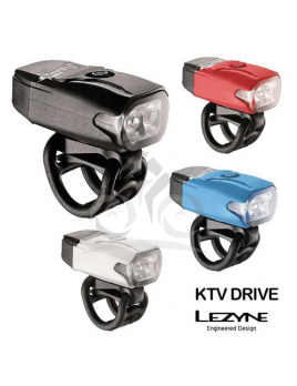 LEZYNE Predné svetlo KTV DRIVE 220 lm - čierne, 220 Lumenov, USB 