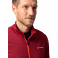 Vaude fleecový pulóver Livigno Halfzip II, pánsky, dark indian red - L