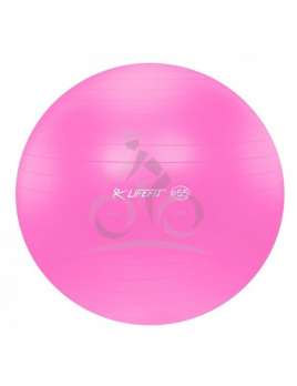 LifeFit Anti-Burst 55 cm, ružová gymnastická lopta