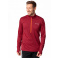 Vaude fleecový pulóver Livigno Halfzip II, pánsky, dark indian red - L