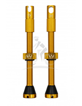 PEATY'S X CHRIS KING (MK2) GOLD TUBELESS VALVES - 60MM (PTV2-60-GLD-12) Množ. Uni