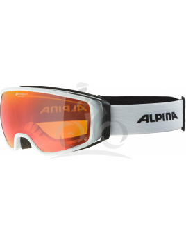 Lyžiarske okuliare Alpina DOUBLE JACK PLANET Q Lite biele - Ski goggles Alpina DOUBLE JACK PLANET Q Lite white