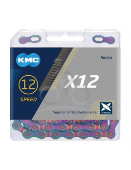 ŘETĚZ KMC X12 AURORA BOX 126 ČL.