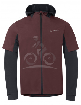 Vaude cyklistický dres All Year Moab FZ Hoody, pánsky, dark oak - L