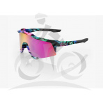 Cyklistické okuliare 100% SPEEDCRAFT® - Peter Sagan LE Soft Tact Tie Dye - Purple Multilayer Mirror Lens