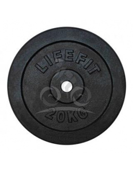 Kotúč LIFEFIT 20kg, kovový, 30mm tyč F-KOT30-20