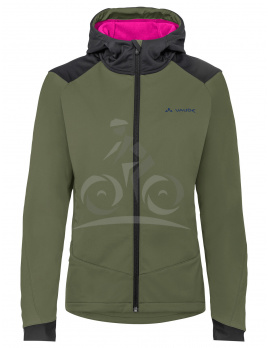 Vaude cyklistická bunda Qimsa Softshell, dámska, cedar wood - 40