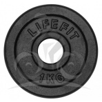 LifeFit Disc 1,0 kg, kovový, pre 30 mm tyč