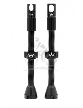 PEATY'S X CHRIS KING (MK2) TUBELESS VALVES - 60MM / BLACK WORKSHOP PACK (26 PCS) (PTV2-60-BLK-W26) Množ. Uni