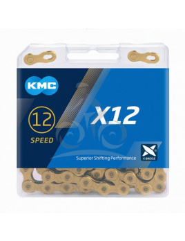 ŘETĚZ KMC X12 ZLATÝ BOX