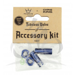 PEATY'S X CHRIS KING (MK2) NAVY TUBELESS VALVES ACCESSORY KIT (PTV2-ACCS-NVY-12) Množ. Uni