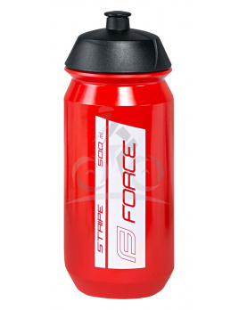 FORCE fľaša STRIPE 0,5 l, červeno-biela